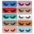 False Eyelashes Wispy 18mm Natural 3D Faux Mink Lashes Pack 10 Pairs 10 Styles Mixed Soft Reusable Fake Eyelashes Bulk with Glitter Portable Boxes style i - 10 Pairs