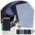 KING MOUNTAIN Iron-on Repair Patch 20 Pcs Pack 100% Cotton Denim Iron-on Repair Patch 5 Shades of Blue Jeans and Clothing Repair and Decoration Kit Size 3"x4-1/4 "(7.5 cm x 10.5 cm) Denim-3" x 4-1/4" Five Color