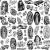 TASROI 6 Sheets Large Chicano Temporary Tattoos For Men Women Adult, Chicana Guadalupe Gangster Temp Fake Tattoos Prisoner Day of the Dead, Halloween Mexico Tattoo Stickers Tatuajes Temporales Autocolante
