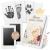 Eulentaler The baby impression set I 0-6 months i recommended by educators i for handprint footprint & paw print I incl. 2 stamp cushion & 4 printing cards I gift for birth small (0-6 months)