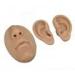 Realistic Silicone Ear Model for Display - Soft Flexible 3D Ear Nose & Mouth - Perfect for Novice Practice Dark Skin Color - Buy Online on GoSupps.com