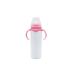 Panda 8oz/240ml Baby Bottle Stainless Steel Light Weight 100% Plastic Free Easy Washable BPA Free (Pink)