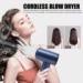 Compact Hair Dryer Travel Hair Dryer Portable Blow Dryer for Women Men Rechargeable Cordless Hairdryer 5000mAh 6 Speed Adjustment Fast Drying for Home Camping(Blue) - Buy Online on GoSupps.com