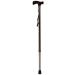SilteD Canes Walking Stick Practical Telescopic Adjustable Walking Stick Aluminum Alloy Canes Light Crutchs Non-Slip Walking Multifunctional Walker Brown 68-92Cm Mountaineer