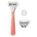 Flamingo 5-Blade German Razors for Women | 1 Razor Handle & 1 Refill | Pomelo & Silver - Shop Now - Buy Online on GoSupps.com