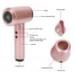 Compact Hair Dryer Travel Hair Dryer Portable Blow Dryer for Women Men Rechargeable Cordless Hairdryer 5000mAh 6 Speed Adjustment Fast Drying for Home Camping(Rose Gold) - Buy Online on GoSupps.com