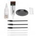 Sweatproof Eyebrow Tint Kit - 2 in 1 Lasting Brow Color for Home & Salon Use (Light Brown) - Buy Online on GoSupps.com