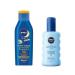 NIVEA Baby Sensitive Skin Sun Milk 50 Factor Full Protection 200ml + Sun After Sun Spray 200ml