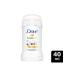 Dove Women's Stick Deodorant Invisible Dry 1/4 Moisturizing Cream Effective 40ml X1 Piece