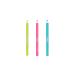 Golden Rose Miss Beauty Colorpop Eye Pencil Set of 3 (Bright Green Neon Pink Ocean Blue)