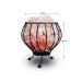 SULSALT Wrought Iron Basket Himalayan Salt Lamp | Pink Himalayan Rock Salt Lamp 3-3.5 Kg