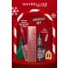 Maybelline New York Super Stay Vinyl Ink Long-Lasting Liquid Glossy Lipstick 35 Cheeky & Mini Sky High Cosmic Black Mascara