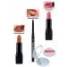 Avon Marvellous Mocha Matte Lipstick + Black Eyeliner + Pink Passion Matte Lipstick + Lovider Pocket Mirror
