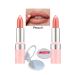 Avon Hydramatic Shimmer Lipstick - Peach 2 Pack + Lovider Pocket Mirror