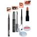 Avon Liquid Eyeliner + Unlimited Mascara + Black Eyeliner + Matte Lipstick Marvellous Mocha + Lovider Pocket Mirror