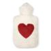 Efie hot water bottle with heart appliqu Made in Germany