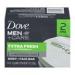 DOVE BAR MENS EXTRA FRESH 2X4oz