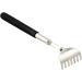 Extendable back scratch made of stainless steel - pull -out from 20cm to 68cm - practical telescopic back scratch as an arm extension (shape: comb) 68cm - form: comb
