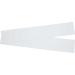 Hardline Products Solid White Plastic Boat Number Plate, Pair
