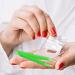 Soft Contact Lenses Remover and Insertion Tweezer - Green Color with Silicone Tips - Easy to Carry and Use - Buy Online on GoSupps.com
