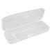 Jinsening white transparent razor box for razors razor protection plastic box container storage for manual shaving system razor accessories