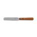 Spatula for rolling out depilatory wax made of metal and wood - length 18.5 cm