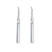KDDOM 2 Pcs Stainless Steel Cuticle Pusher Remover Dead Skin Fork Trimmer Professional Cuticle Trimmer