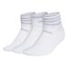 adidas Women's 3-Stripe 2 3-Pack Low Cut, White/Cool Light Heather/Clear Onix Grey, Medium
