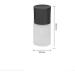 30ml Empty Frosted Glass Refill Bottle - Ideal for Creams Lotions Cosmetics & Travel | Black Dust Cap - Buy Online on GoSupps.com