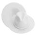 Phadora Brim Fedora Hats for Women/Men,Wide Brim Hats Under Red Bottom with Felt Band Vintage Rancher Hat White Large-X-Large