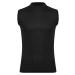 Hularka Mens Mock Turtleneck T-Shirt Sleeveless Pullover Basic Undershirt Stretch Lightweight Tank Top Black Medium