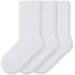 Sugar Free Sox Health & Comfort Womens Diabetic Crew Socks 3 Pack (9-11 White)