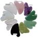 Natural Rose Quartz Gua Sha & Jade Roller - Anti-Aging Facial Massage Tool for Radiant Skin - Buy Online on GoSupps.com