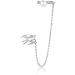 Earrings for Women 1 Piece Sterling Silver Flying Swallow Ear Clip with Chain Earrings for Women Party Girl Elegant Jewelry