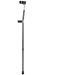 PSMPENG LRVTREC Forearm Crutches Adjustable Black Open Cuff Crutches for Elderly Handicapped Disabled Walk Easy Crutches with Handle Lightweight Aluminum Walking Stick Lightweight Arm Crutch
