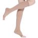 Knee-High Compression Stockings with Open Toe for Men & Women | Free Auxiliary Stockings 15-45 CM | Beige S/M | Shop Internationally! - Buy Online on GoSupps.com