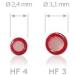 Buy HF-4 Blue Cerumen Filter for Hearing Aids | HF4 Red Right Side | International Shipping Available - Buy Online on GoSupps.com