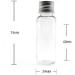 XUMIN 12PCS 20ML Refillable Clear Plastic Sample Bottles with Aluminum Caps - Ideal for Toner Essential Oils & Emulsion Packaging - Buy Online on GoSupps.com