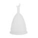 2-part menstrual cup reusable silicone menstrual cup for women convenient hygiene cup for women menstrual period care for approx. 12 hours (white)