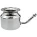 304 Grade Stainless Steel Ayurvedic Jal Neti Pot for Sinus Relief - Non-Corrosive & Unbreakable Design - Buy Online on GoSupps.com