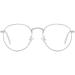 Migoo Classic Round Blue Light Filter Glasses - Stylish Metal Frame Retro Nerd Glasses for Men & Women - Silver Anti-Blue Light Protection - Buy Online on GoSupps.com