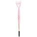 Simple And Convenient Makeup Brush Cosmetic brush Double-end Eyelash Comb Arced Steel Teeth with Angled Brow Brush/Eyeliner Brush eyebrow brush Black - Buy Online on GoSupps.com
