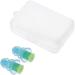 Sleep earplugs 1 Pair/Set Soft Silicone Ear Plugs Anti Noise Snore Earplugs Noise Reduction Sound Insulation Ear Earplugs(Color : 1 Set) (Color : Groen) (Color : Groen)