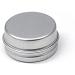 Buy 12-Pack Silver Aluminum Screw Cap Candle & Cosmetic Cans | 10ml Round Tin Boxes with Stickers - International Shipping - Buy Online on GoSupps.com