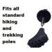 Crestgolf Nordic Walking Pads - 6/10 Piece Rubber Accessories for Asphalt & Stone Trekking Sticks - Durable Black Set for Hiking - Buy Online on GoSupps.com