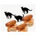 Halloween Black Cat Cupcakes Toppers Party Food Decorations Sticks Picks (24 Pack) - Buy Online on GoSupps.com