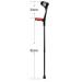 Forearm Crutches Adjustable Ultralight Aluminum Support Adult Forearm Crutch 10 Row Adjustable Flexible Crutch with Comfortable Grip Unisex - Buy Online on GoSupps.com