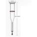 Crutches for Adults Underarm Crutches 1 Pair underarms Crutches Lightweight Elderly Adults Height-Adjustable Walking Sticks Anti-Skid Walking Medical Rehabilitation Great for Travel or Work Run - Buy Online on GoSupps.com