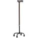 Telescopic Non Slip Crutches Walking Frame Aluminum Crutches Old Man's Four-Legged Walking Stick Retractable Anti-Skid Lamp Walker Walking Stick with Hospital for Arthritis Elderly Seniors & Handica Black