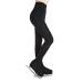 Maois Figure Skating Over The Boot Tights Ice Skating Tights Stretchy S Pantyhose Soft Girls Stirrup Roller Tights, Black (Half Cover)